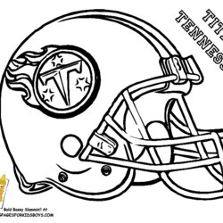 Printable Coloring Pages Football Helmet Helmets Chicago Bears Logo Packers Color Drawing Sheets Titans