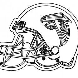 Great Coloring Pages Helmet Falcons Packers Patriots College Football For Boys Printable