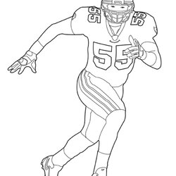 Super Coloring Pages To Print At Free Printable Football Player Players Boys Kids Drawing American Running