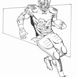 Smashing Player Coloring Pages At Free Download Football Drawing Sports Players Drawings Patrick Redskins