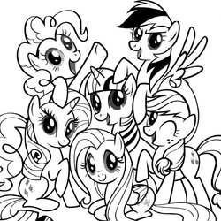 Fantastic My Little Pony Coloring Pages Printable Activity Shelter Print Via Free To