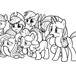 Wonderful My Little Pony Coloring Pages Print And Color