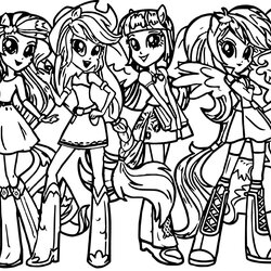 My Little Pony Coloring Pages For Lovers Educative Printable Characters Via