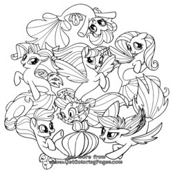 Cool My Little Pony Coloring Pages At Free Download Movie Printable Mermaid Kids Color Print Book Drawing