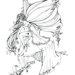 Out Of This World Fairy Coloring Pages For Adults Best Kids Elegant