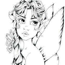 Matchless Fairy Coloring Pages For Adults At Free Printable Boy Detailed Adult Fairies Color Print