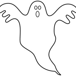 Sublime No Spooky Ghost Coloring Pages Print Color Craft Halloween Kids Outline Printable Ghosts Drawing
