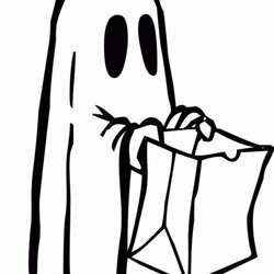 Very Good Get This Printable Ghost Coloring Pages Online Cute Halloween Trick Costume Print Candy Color Treat