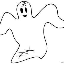 Printable Ghost Coloring Pages For Kids Drawing Print Logo Page