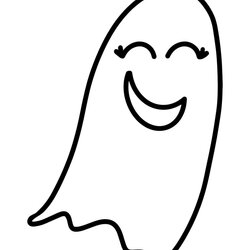 Brilliant Free Printable Ghost Coloring Pages Halloween Page