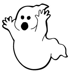 Excellent Printable Ghost Coloring Pages Page