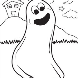 Printable Ghost Coloring Page For Kids Pages Halloween Sheets Print Click Choose Board