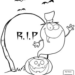 Capital Free Ghost Coloring Pages Printable Halloween Cover Pictures