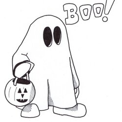 Terrific Free Printable Ghost Coloring Pages For Kids Halloween Holy Cartoon Cute Drawings Drawing Children