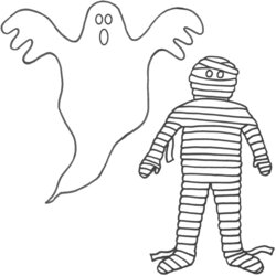 Perfect Free Printable Ghost Coloring Pages For Kids Mummy Print Halloween Ghosts Color Penguins Pittsburgh