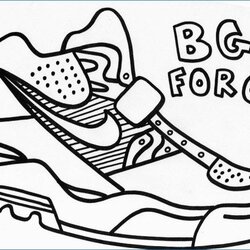 Terrific Nike Logo Coloring Pages Home Shoes Shoe Drawing Printable Air Jordan Running Converse Color