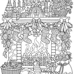 Preeminent Winter Tea Coloring Page Pages For Adults