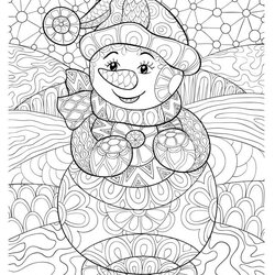 Worthy Adult Winter Coloring Pages Book For Kids