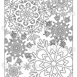 Perfect Winter Coloring Pages For Adults At Free Printable Snowflake Detailed Mandala Snowflakes Snow Print