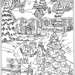 Great Free Winter Coloring Pages For Adults Printable To Download